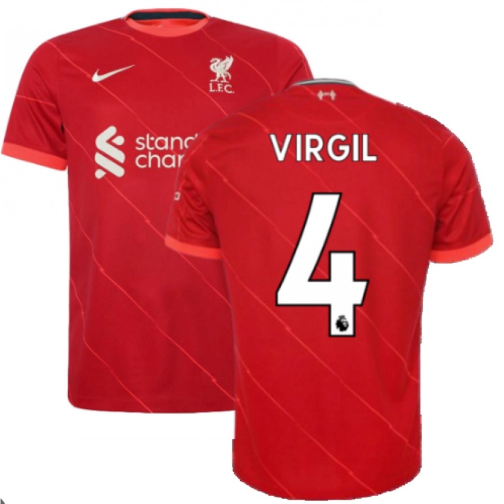 liverpool 2021-22 nike home jersey #4 virgil